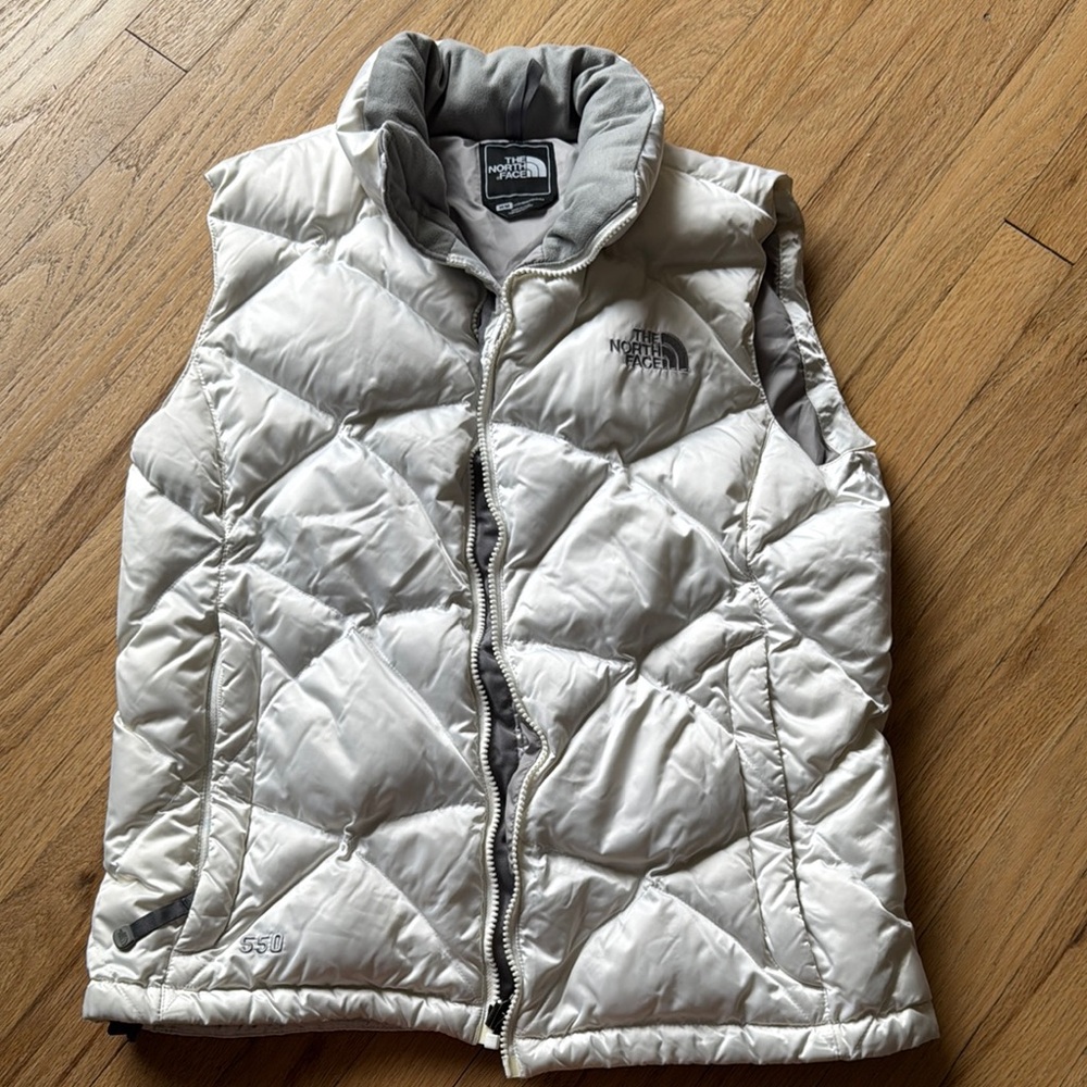 The North Face Silver Puffer Vest